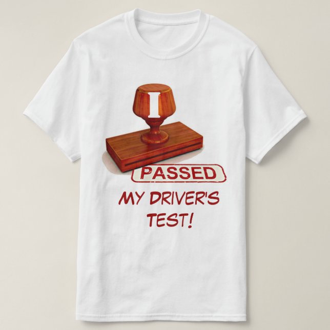Camiseta O Testl do motorista (Frente do Design)