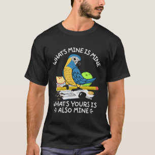 Camiseta O teu é o meu papagaio I Blue-throated Macaw