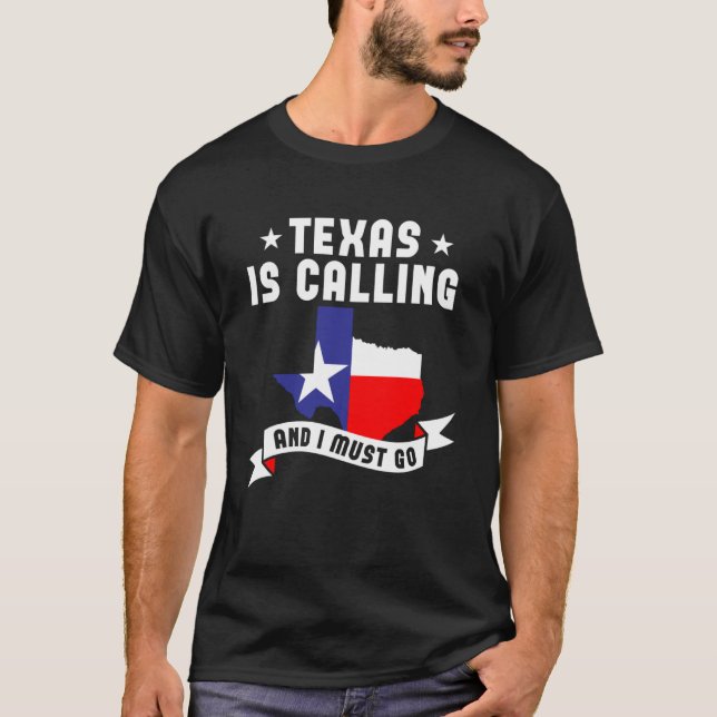 Camiseta O Texas Está Ligando E Eu Preciso Ir 1 (Frente)