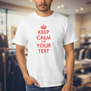 Camiseta O texto feito sob encomenda mantem o t-shirt calmo