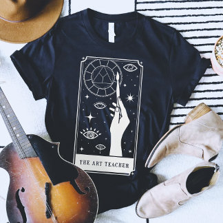 Camiseta o texto personalizado de tarot do artista