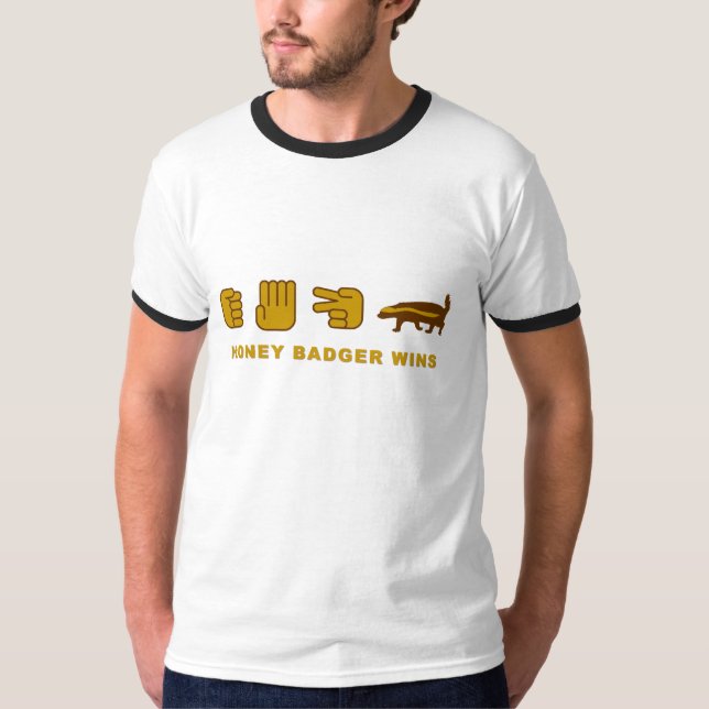Camiseta o texugo ganha (Frente)