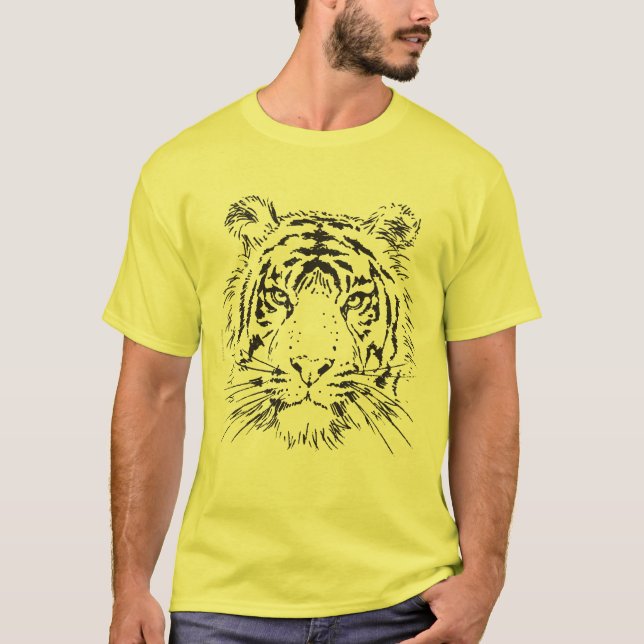 Camiseta O Tigre Enigmático (Tecido Leve) (Frente)