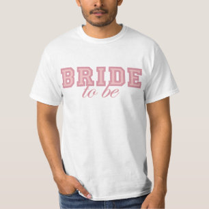 Camiseta O time do colégio cor-de-rosa fresco Noiva-À-Est
