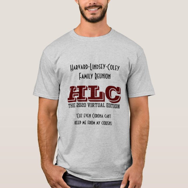 Camiseta O time oficial da Reunião HLC 2020 (Frente)