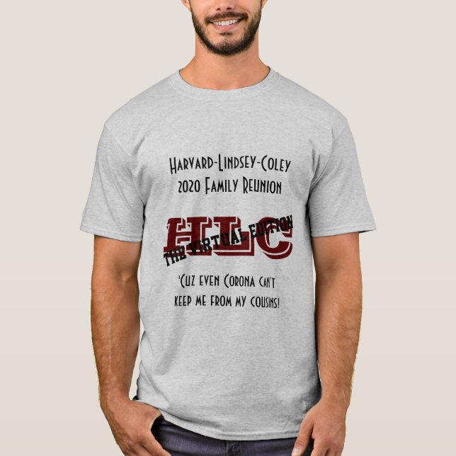 Camiseta O time oficial da Reunião HLC 2020 (Frente)