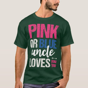 Camiseta O tio rosa ou azul te ama