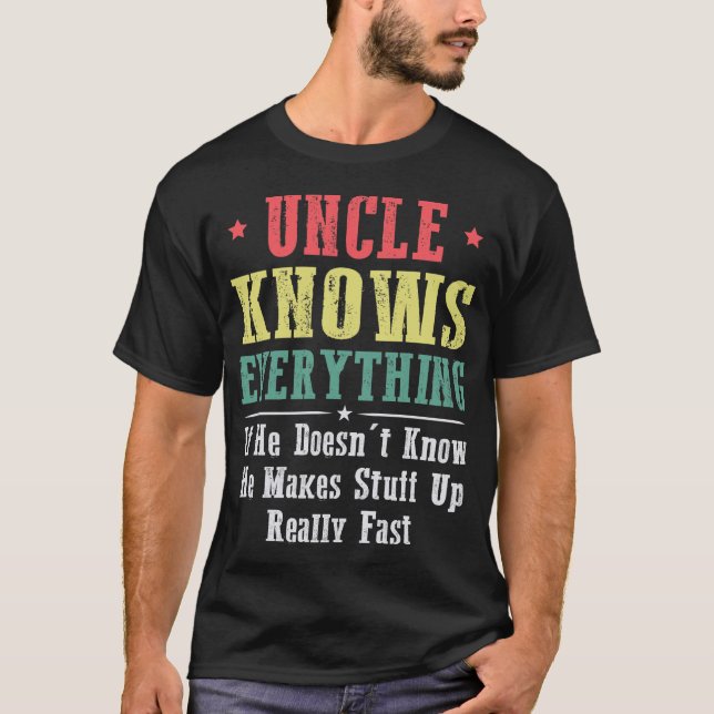 Camiseta O Tio Sabe Tudo (Frente)