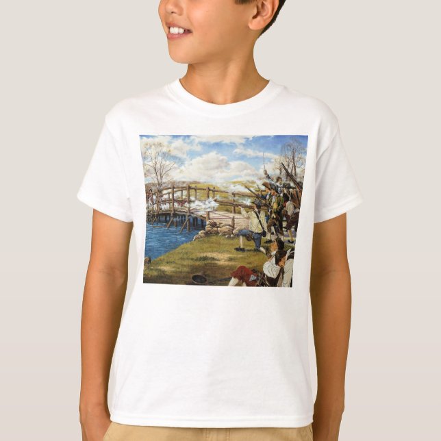 Camiseta O tiro ouvido 'em volta do mundo Domenick D'Andrea (Frente)