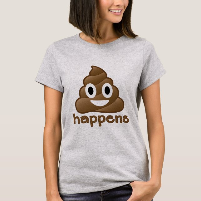 Camiseta O tombadilho de Emoji acontece (Frente)