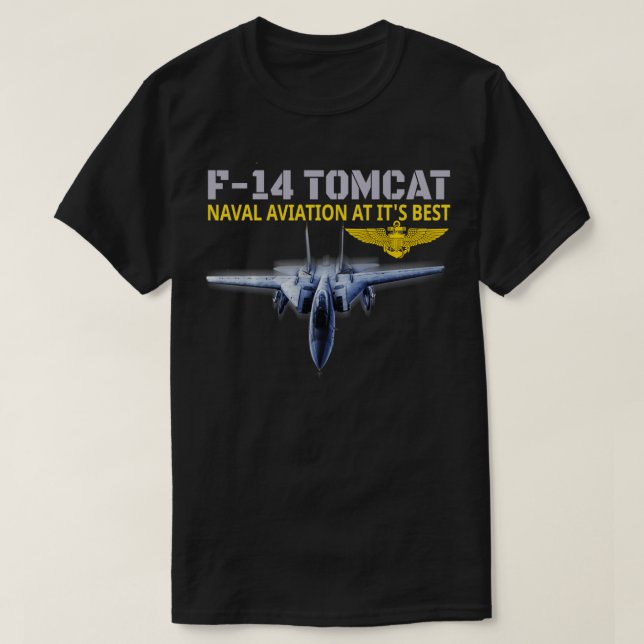 Camiseta O Tomcat F14 em ação (Frente do Design)