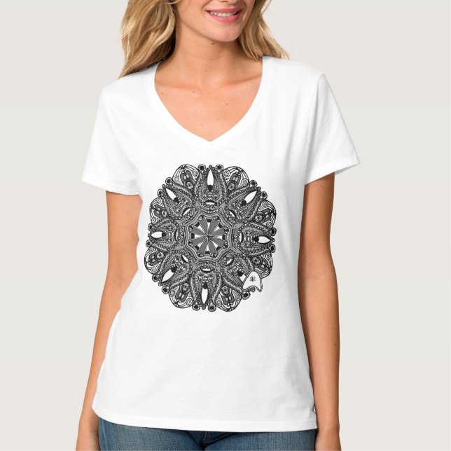 Camiseta "O Toque de Ifinity" (monocromático) (Frente)