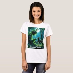 Camiseta O toque suave da mãe natureza em um filhote mancha