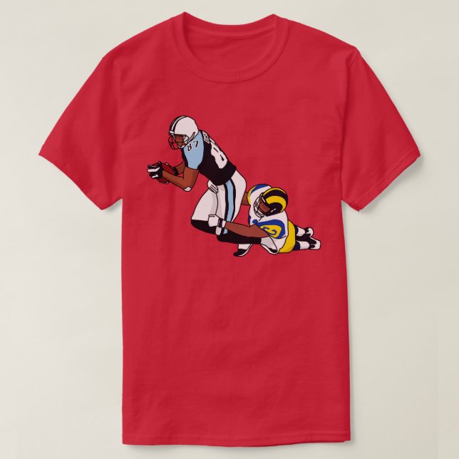 Camiseta O touchdown de 1 jarda falhou (Frente do Design)