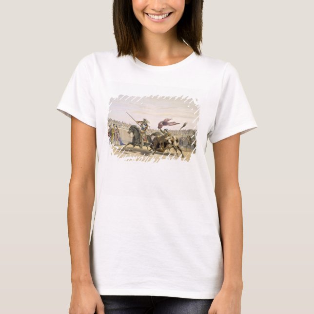 Camiseta O Touro Seguindo a Carga, 1865 (cor iluminada (Frente)