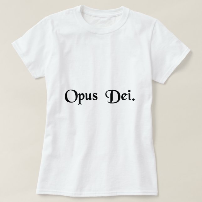Camiseta O trabalho do deus (Frente do Design)