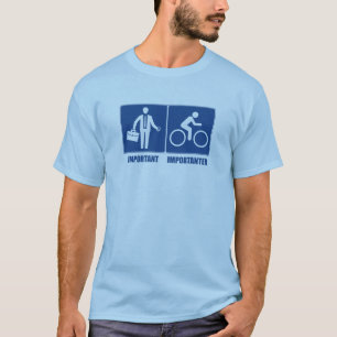 Camiseta O trabalho é importante, o ciclismo é mais importa