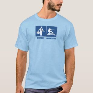 Camiseta O Trabalho É Importante, O Wakeboard É Important