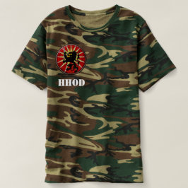 Camiseta O Trabalho em equipe HHOD é OP - versão do camo