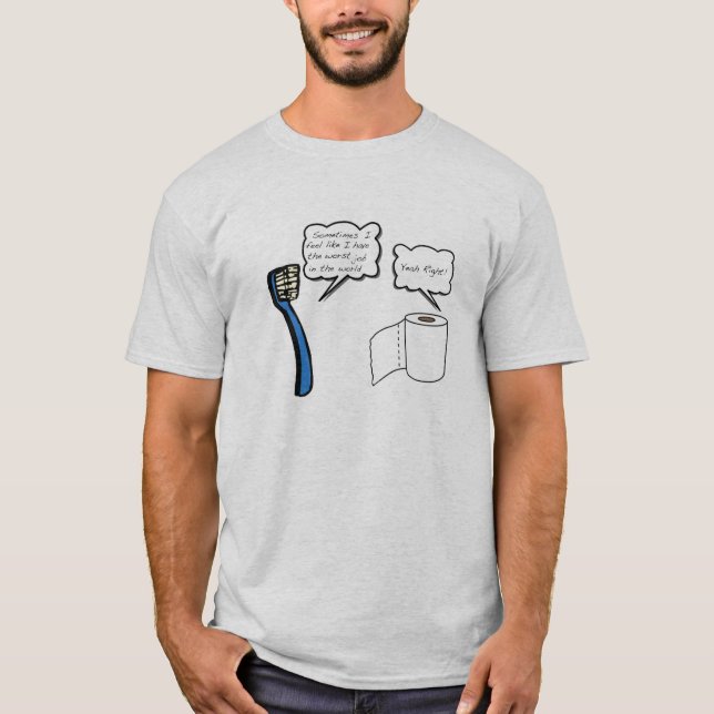 Camiseta O trabalho o mais mau (Frente)