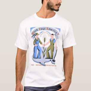 Camiseta O trabalho paga América WPA 1939