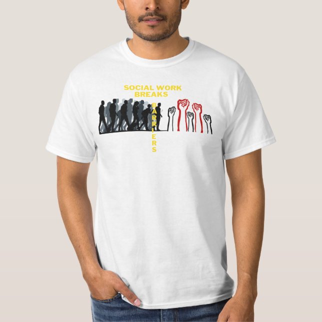 Camiseta O trabalho social quebra barreiras (Frente)