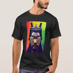 Camiseta O Tradicional Guerreiro Samurai Com Uma Torção Mod