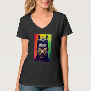 Camiseta O Tradicional Guerreiro Samurai Com Uma Torção Mod