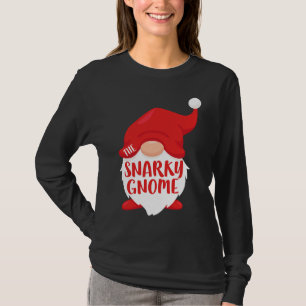 Camiseta O Traje de Natal Combinando T do Gnomo Irônico