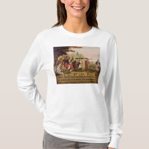Camiseta O Tratado de Penn com os indianos em 1682, c.1840