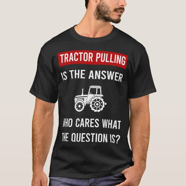Camiseta O Trator de Resposta Puxando (Frente)