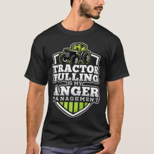 Camiseta O Trator Puxando é o meu Engraçado de Gestão da