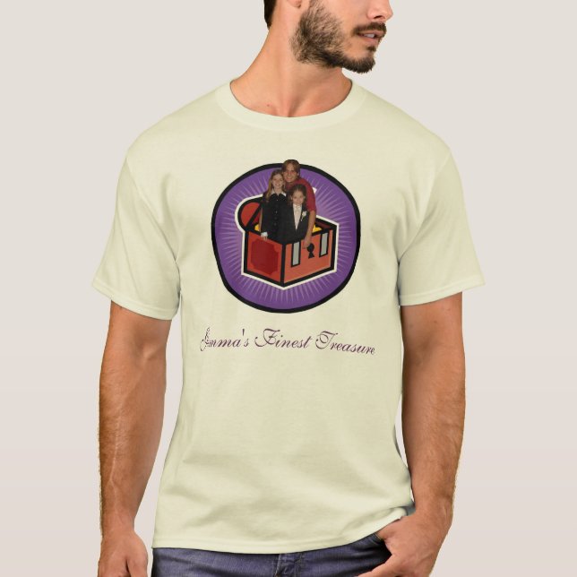 Camiseta O treasurre da gama, o tesouro o mais fino da gama (Frente)