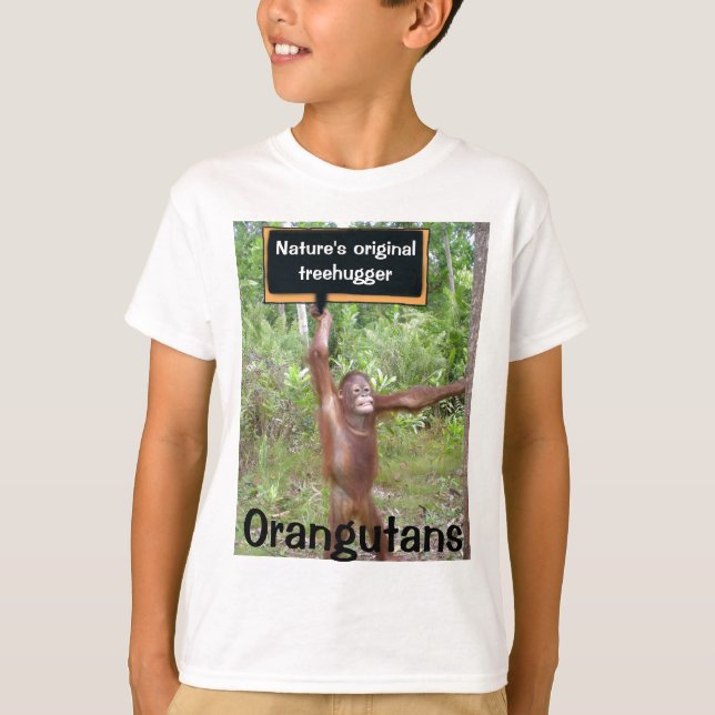 Camiseta O Treehugger original da natureza (Frente)