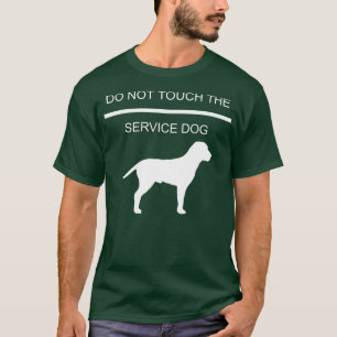Camiseta O Treinamento Do Cachorro De Serviço Não Toca No S