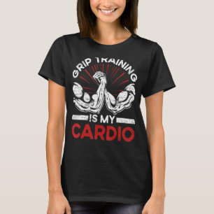Camiseta O Treinamento Grip É Meu Cardio - Luta De Braço Vi
