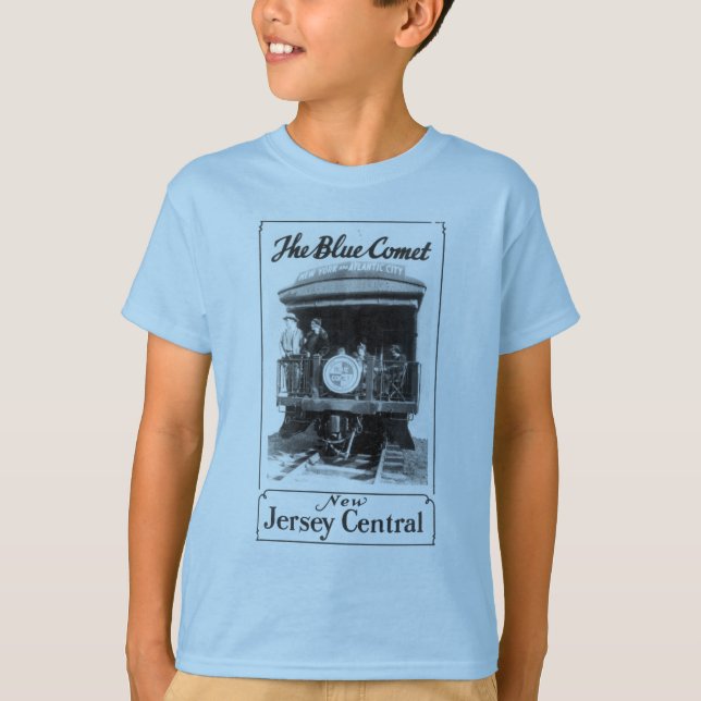 Camiseta O trem azul do cometa caçoa o t-shirt de (Frente)