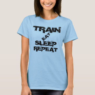 CAMISETA O TREM, COME, DORME, REPETE