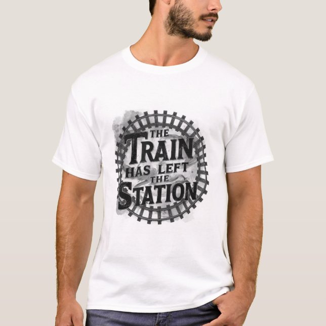Camiseta O Trem Deixou a Estação (Frente)