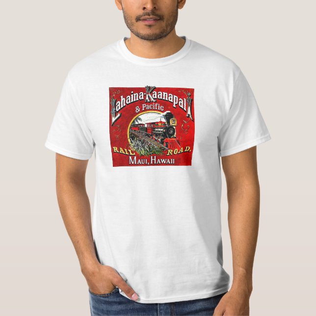Camiseta O trem do cana-de-açúcar com locomotivas de (Frente)