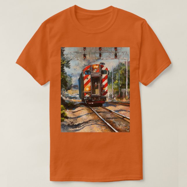 Camiseta O trem Metra (Frente do Design)