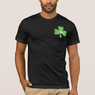 Camiseta O trevo "deixou-nos Hooley!" texto da parte