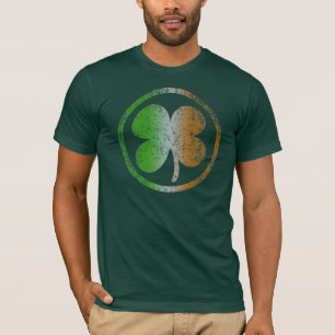 Camiseta O trevo irlandês desvanece-se