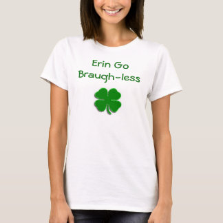 Camiseta O trevo verde-claro, Erin vai Braugh-less