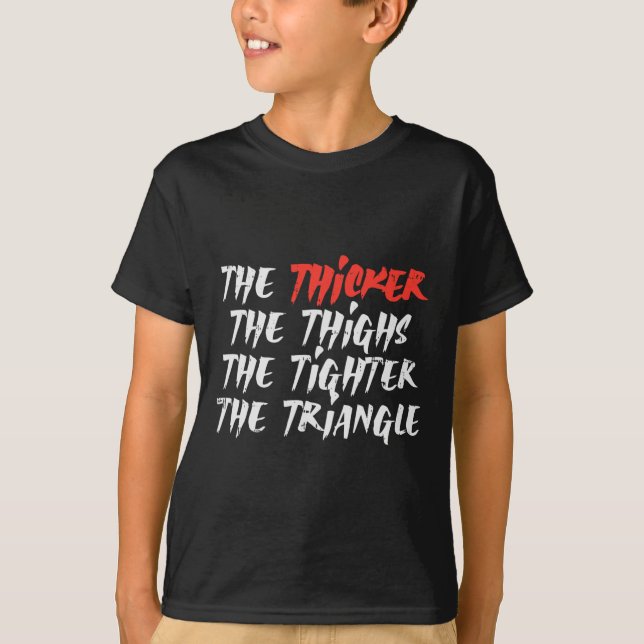 Camiseta O Triângulo Mais Espesso Das Coxas Mais Apertada B (Frente)