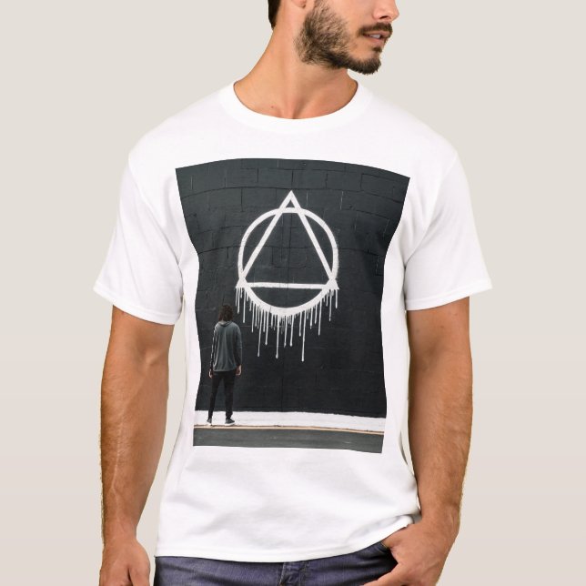 Camiseta O Triângulo que Goteja (Frente)