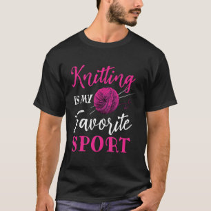 Camiseta O tricô Retro É O Meu Esporte Favorito De Costura 