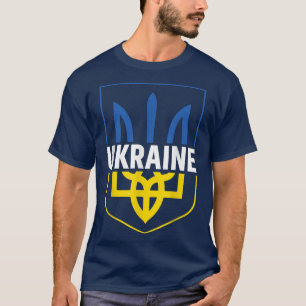 Camiseta O Trident T Pride Casaco de Armas da Ucrânia Tente