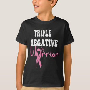 Camiseta O triplo Sobrevivente de câncer do Guerreiro Negat