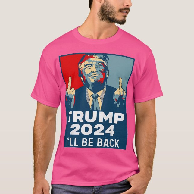 Camiseta O Trump 2024 Será Otimizado Novamente (Frente)